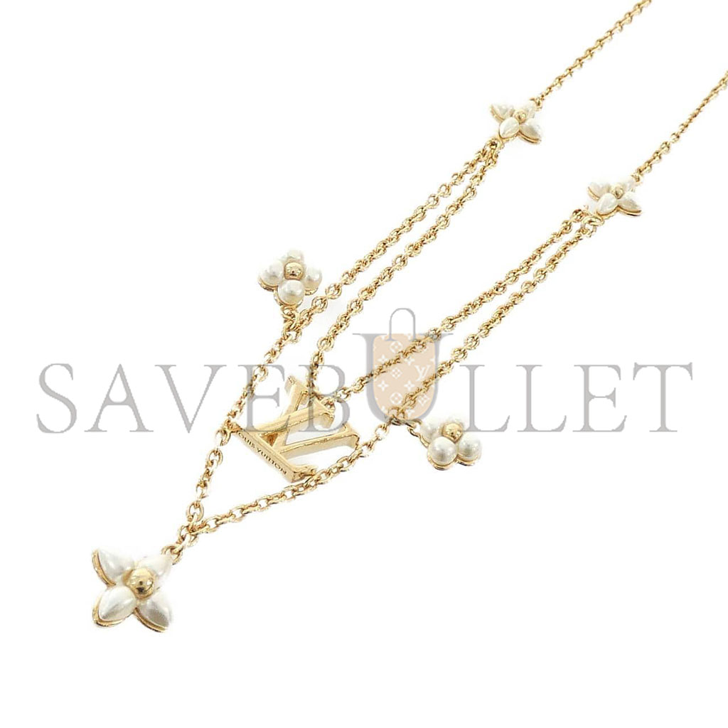 l**is V*t*n lv floragram monogram necklace m00981